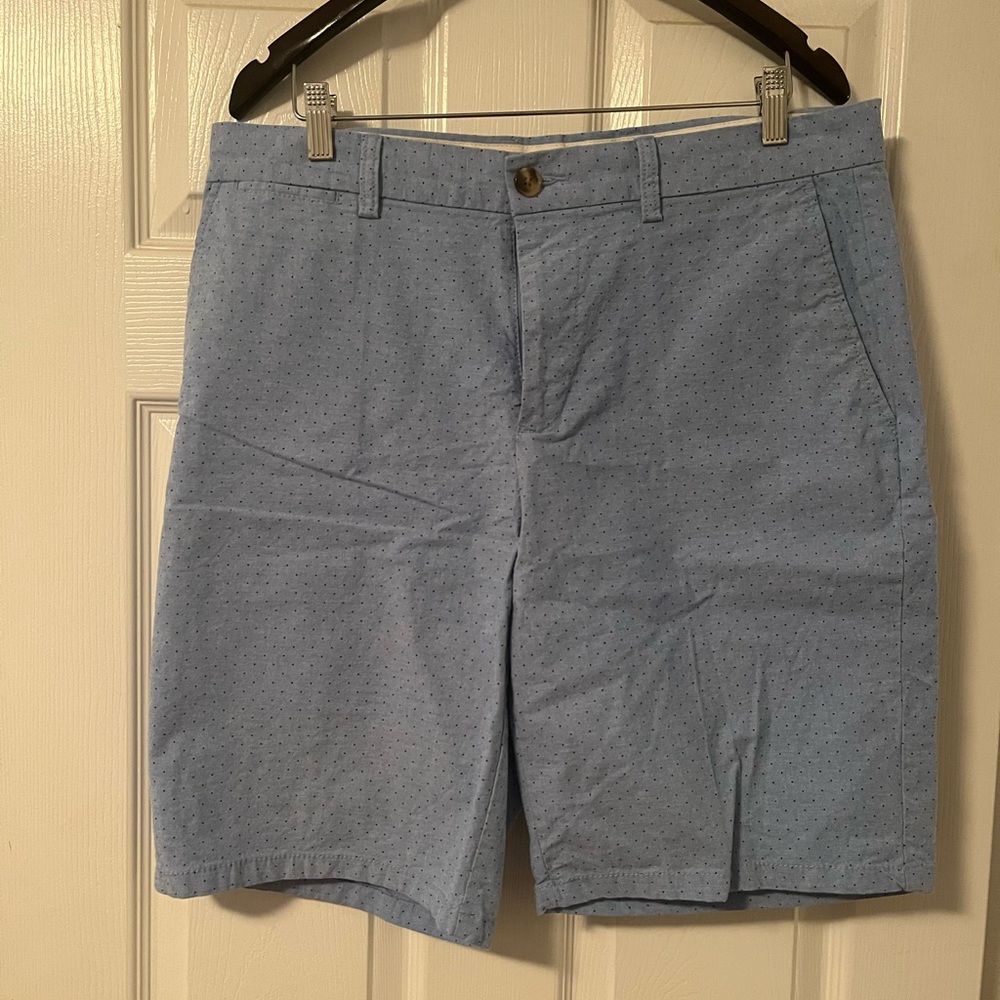 Old Navy Slim Flex waist blue with navy polka dots 34 waist. Like new.